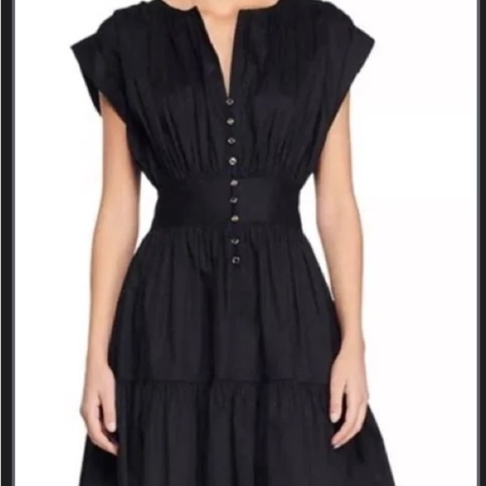 Sandro Black Button-Down Dress NWT